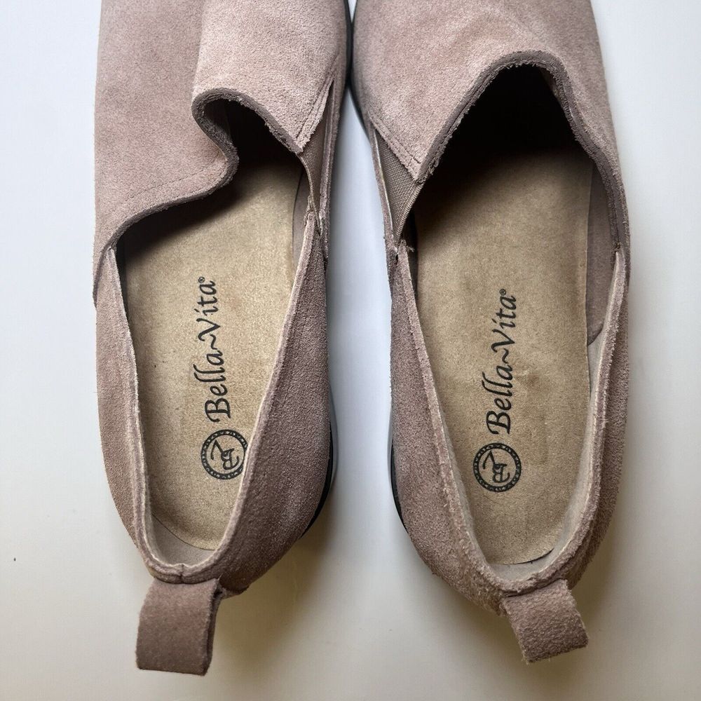 Bella Vita Women's Taupe‎ Slip On Shoe Low Bootie Loafer Size 10 US Neutral Boot - Picture 7 of 10